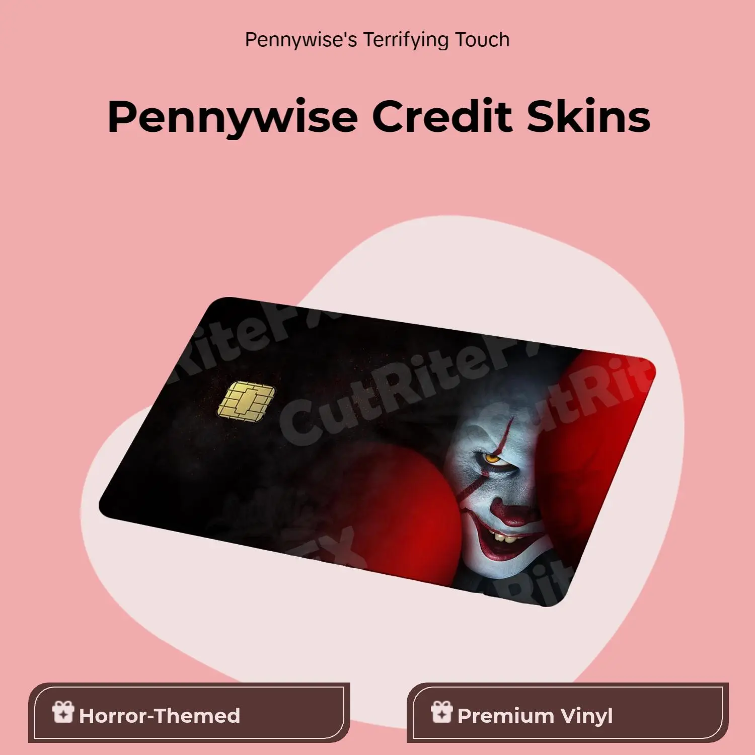 Pennywise Credit Card Skin, Debit Card Covering