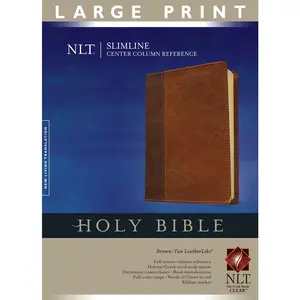 USED Book - Slimline Center Column Reference Bible-NLT-Large Print (Unknown) - english