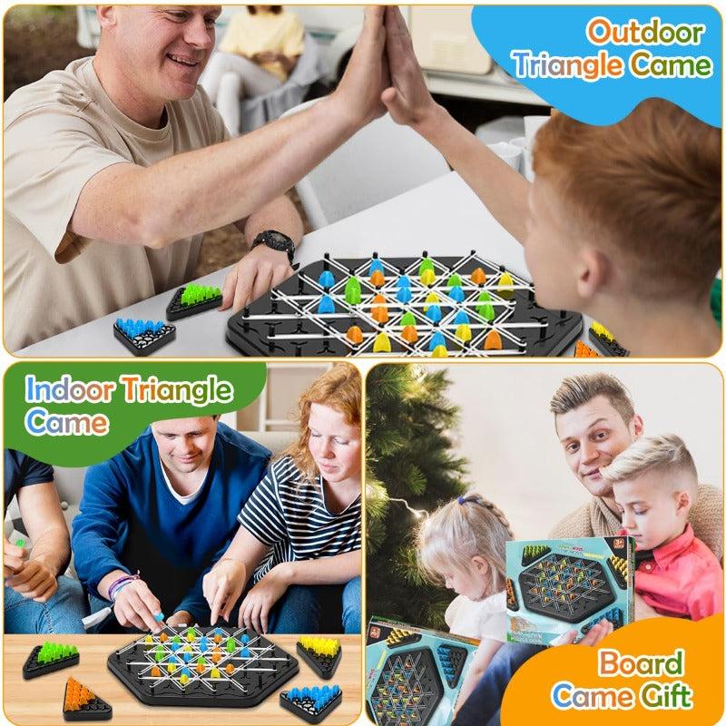Valentines Day Endlessly fun Chain Triangle Chess Game Triggle Chain Link Rubber Band Learning Game Triangle Chain Strategy Board Table Games