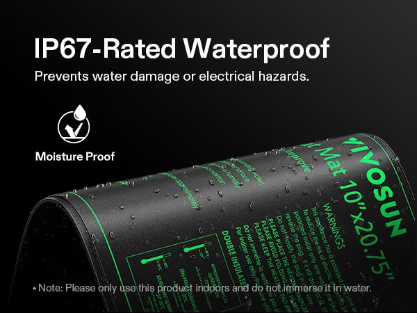 VIVOSUN Seedling Heat Mat and Digital Thermostat Combo Set, UL & MET-Certified Heating Pad for Hydroponic, Kombucha Tea, Brewing, Fermentation & Plant Germination VIVOSUN Seedling Heat Mat and Digital Thermostat Combo Set, UL & MET-Certified Heating Pad for Hydroponic, Kombucha Tea, Brewing, Fermentation & Plant Germination