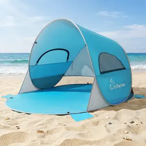 WolfWise UPF 50+ Beach Tent Sun Shelter Indoor Playhouse Canopy Cabana Camping Outdoor Folding outdoorfun