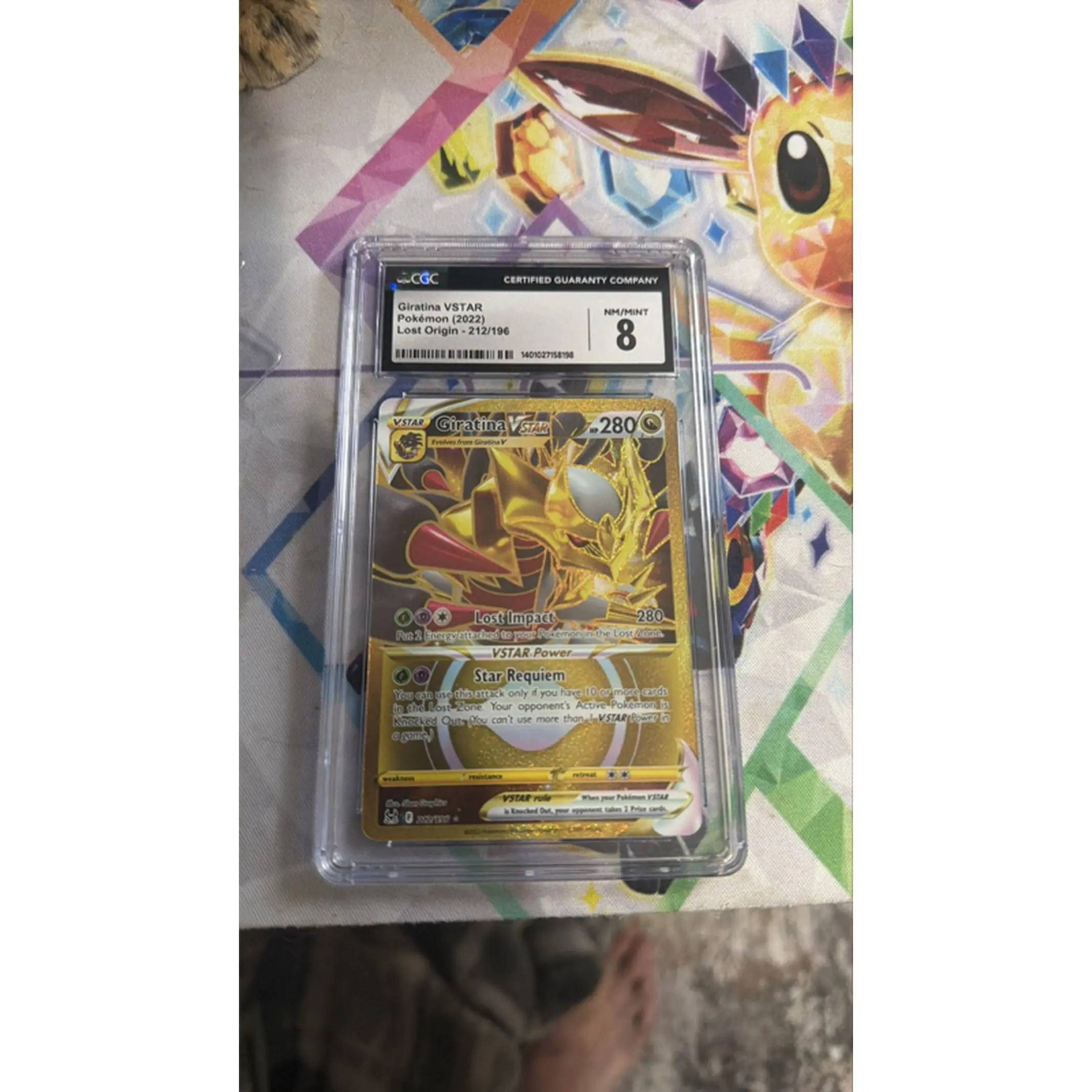 Giratina VSTAR CGC 8 - Pokémon Trading Card Game, Certified Guarantee Company, Grade 8,212/196, Gold Foil