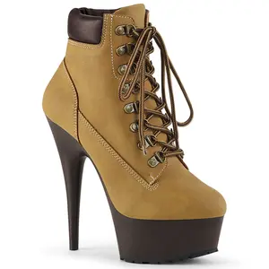 Pleaser Delight-600TL-02 Women's Lace Padded Platform Sandals, Stylish Footwear for Casual Wear