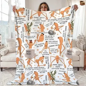 Marcus The Worm Blanket  Soft Blankets, Perfect for Home Bedroom Bed Sofa Picnic Travel and Office Use Ideal for Holiday Gifts.