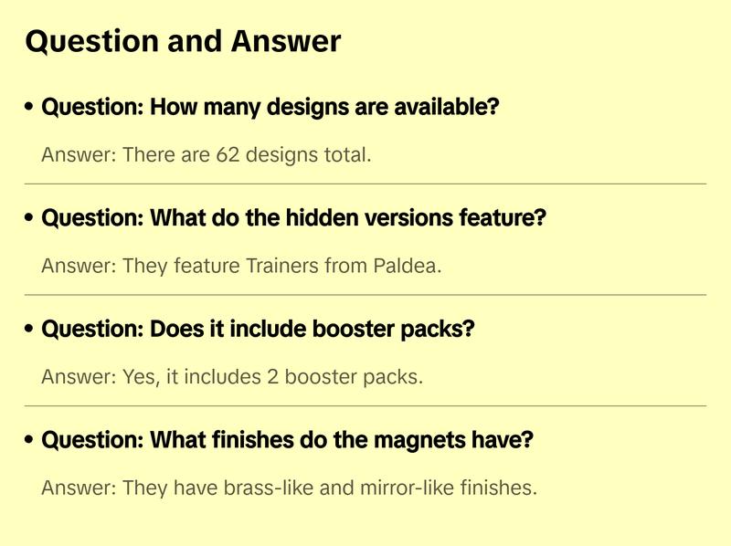 Pokemon Simplified Chinese Paldea Metal Magnet Set CARDS LIVE OPENING