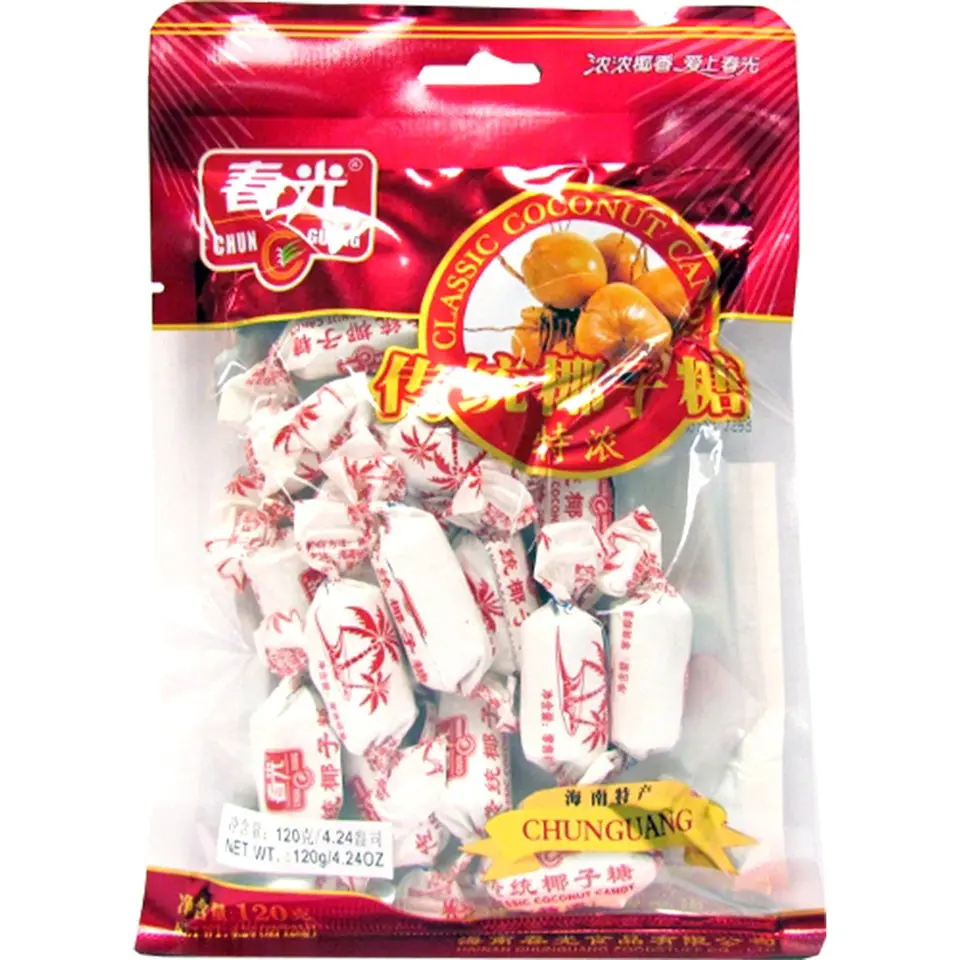 Chun Guang Traditional Hard Candies - Classic Coconut with Sweet Tropical Flavor, Bold Deep-Roasted Coffee Flavor, Satisfying Packaged Snack Treats