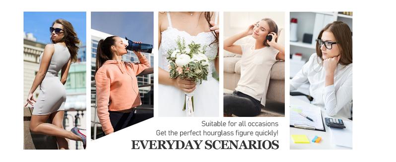 Curvy-faja Women's Chest-Packed Shapewear Bodysuit with Tummy Control and Butt Lift - Fajas, Womenswear open crotch Comfort Hip Basic Minimalist Versatile Use