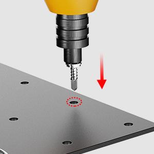 Nilight Foldable Truck Tailgate Ladder for Pickup with Aluminum Step Grip Plates, Replaceable Rubber Ladder Feet & Stainless Steel Self Drilling Hex Screws for Easy Installation Universal Car Accessories Universal Automotive Accessories