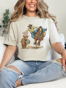 Easter at the Rodeo ~ Unisex Short Sleeve T-Shirt Gildan Softstyle Printed in the USA
