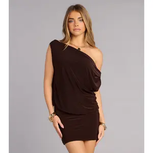 City Nights One-Shoulder Mini Dress
