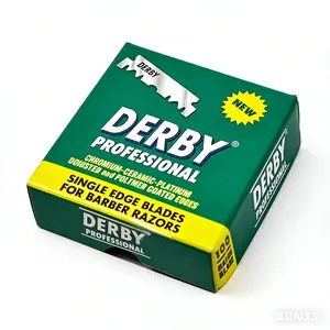 100-Pack Derby Single Edge Razor Blades – Premium Quality for Straight Razors
