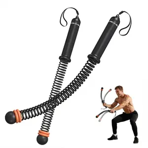 [New 2026]TOUSAINS New Upgraded Weighted Cordless Battle Rope – Portable Ropeless Fitness Machine for Home Exercise, Quiet Battle Rope Trainer for Women & Men, Indoor & Outdoor Workout
