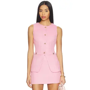 MORE TO COME Francesca Vest in Pink