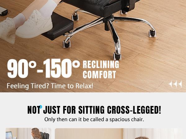 【2026 Super Luxury Sofa Chair】Can withstand a weight of 400 pounds. This is an ergonomic gaming chair featuring luxurious embossed leather, footrest, adjustable 150° backrest, adjustable armrests, and an inbuilt spring support system.