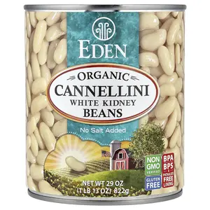 Eden Foods Organic Cannellini White Kidney Beans, 29 oz (822 g)