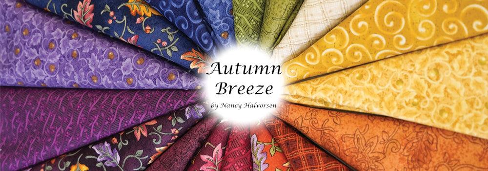 Autumn Breeze Fabric Collection - Dancing Leaves Pumpkin