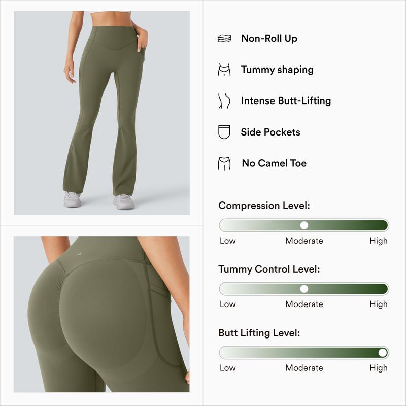 Halara UltraSculpt High Waisted Scrunch Butt Lifting Tummy Control Pocket Shaping Yoga Bootcut Leggings Halara UltraSculpt High Waisted Scrunch Butt Lifting Tummy Control Pocket Shaping Yoga Bootcut Leggings