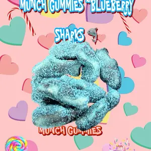 Munch Gummies ~ Blueberry Sharks Snack