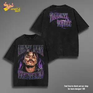 DIRTY DOM DOMINIK MYSTERIO Washed T-Shirt Wrestling Shirt WWE Fans WWE Tee Menswear Cotton Crewneck Premium American Made Acid Washed 100% Cotton