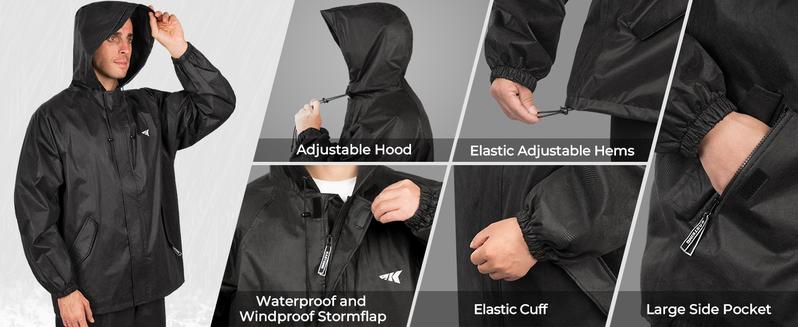 KastKing AquaLite Rain Suit, Waterproof Breathable Lightweight Rainwear for Men, Durable Rain Gear for Outdoor Adventures KastKing AquaLite Rain Suit, Waterproof Breathable Lightweight Rainwear for Men, Durable Rain Gear for Outdoor Adventures