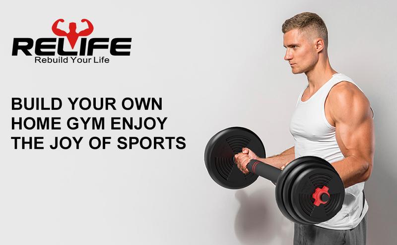 RELIFESPORTS 6-in-1 Adjustable Dumbbell Set | Squat Bar & Tire Flipper Included | Free Weights for Men & Women | Space-Saving Multifunctional Home Gym Equipment RELIFESPORTS 6-in-1 Adjustable Dumbbell Set | Squat Bar & Tire Flipper Included | Free Weights for Men & Women | Space-Saving Multifunctional Home Gym Equipment