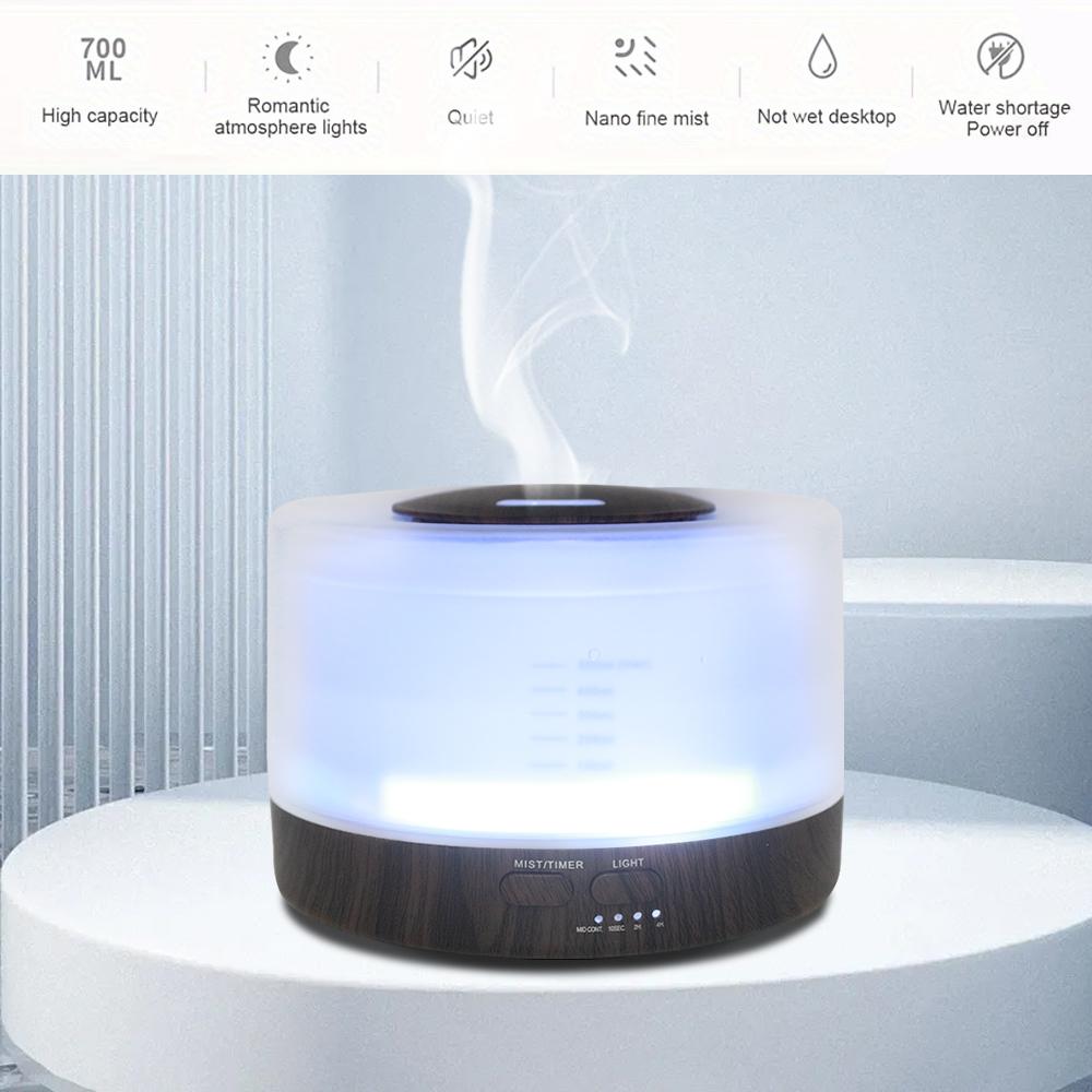Essential Oil Diffuser 8-Hour Aromatherapy with Remote Control, 7-Color LED Lights, 4 Timer Settings for Home Smart Aromatherapy Diffuser Smart Fragrance Diffuser humidifier Drop Ultrasonic Diffuser auto-off to Medium Humidifier huni di cool mist air