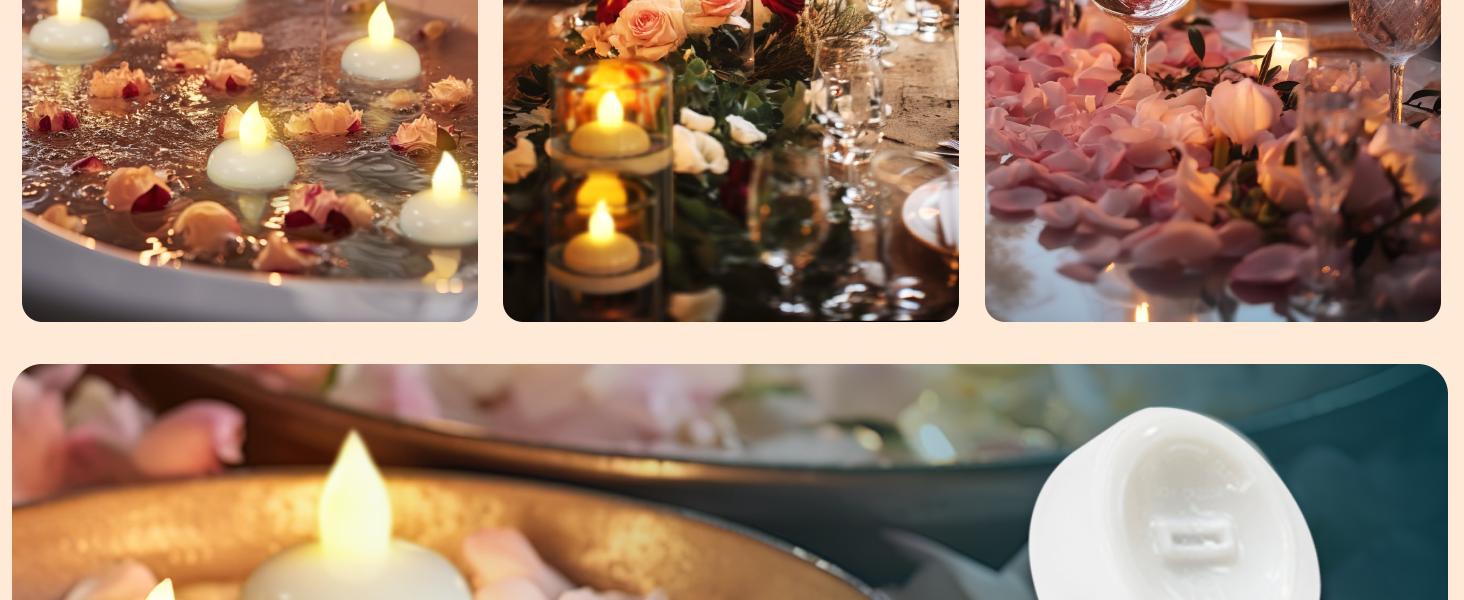 200 Hours 24 Pack Flameless Floating Candles, Warm White Led Flickering Tealight Candles in Bulk, Decor for Wedding, Party, Centerpiece, Pool, Christmas 200 Hours 24 Pack Flameless Floating Candles, Warm White Led Flickering Tealight Candles in Bulk, Decor for Wedding, Party, Centerpiece, Pool, Christmas