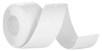 Caulk Tape Self Adhesive, 2 Rolls Waterproof Toilet Caulk Strip, Traditional Caulking Replacement, Caulking Tape for Bathroom, Bathtub, Floor Wall Edge Protector