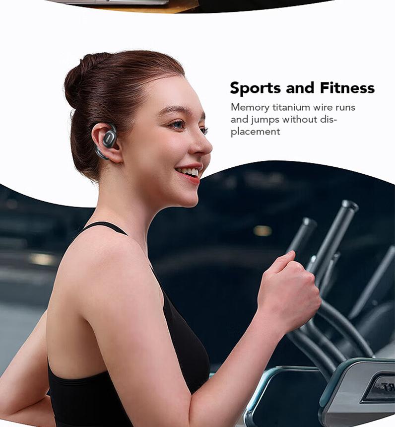MINISO MS156 Open-Ear Wireless Bluetooth Earphones IPX5 Waterproof High-Fidelity Sound for Outdoor Activities & Daily Use