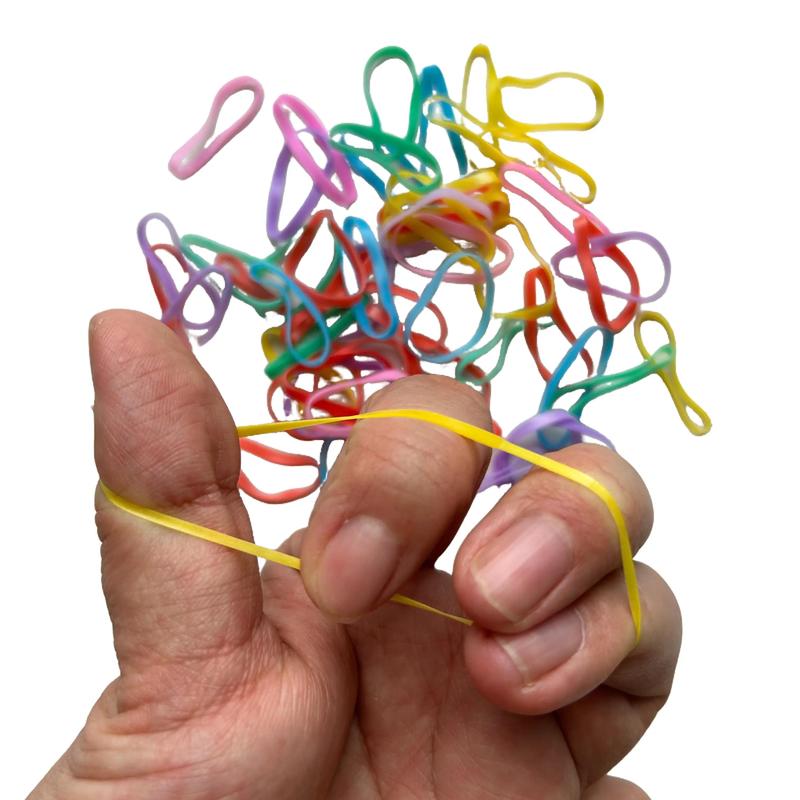 Girls Colourful Disposable Rubber Band Hair Ties Headband  Ponytail Holder Bands Hair Accessories Ponytail wig Elastics