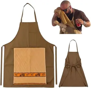 Funny Chef Prank Apron with Hidden Pocket, Novelty Cooking Gag Gift for Men, Hilarious Kitchen Surprise Accessory