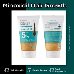 Kormesic 5% Minoxidil & Keratin Scalp Massage Cream for Hair Growth Treatment Men Women Nano Foam Essence Fast Regrowth Prevent Loss