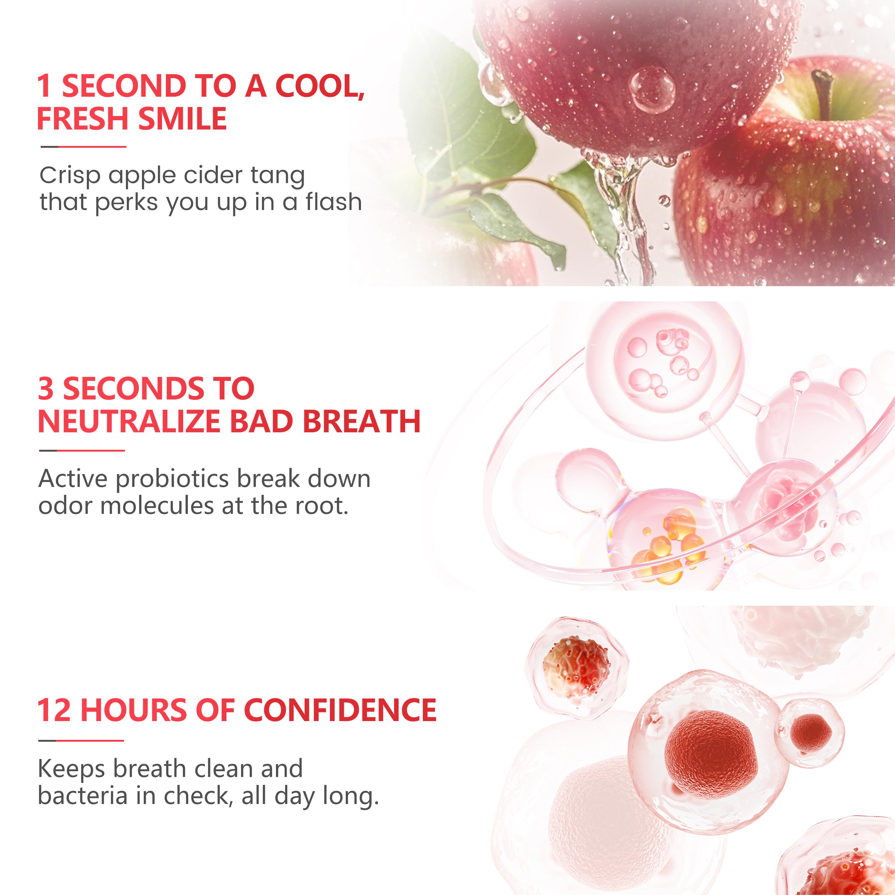 CEELIKE 3-Color Mouth Spray Combo Pack - Portable Fresh Breath Set