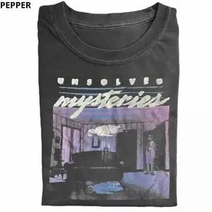 Vintage Unsolved Mysteries Graphic Tee, Retro 80s Design, True Crime Fan Apparel, Paranormal Style, Unisex Menswear Womenswear Top