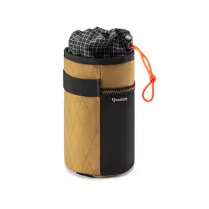 Quanature Cold Insulation Water Bottle Holder Bag for Bikepacking 1L with Expandable Side Pocket & Secure System for Road MTB & E-Bikes