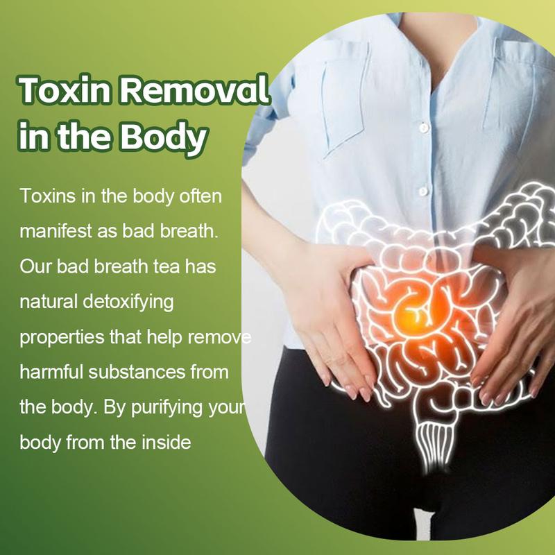 Bad Breath Eliminator Tea | Natural Herbal Supplement for Oral Freshness, Vegan GMO Free, Maintain Clean Mouth Feeling