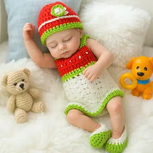 10 In Realistic Newborn Reborn Baby Doll Girl Full Vinyl Waterproof Body Hand Painted Hair For Kids Birthday Christmas Gift