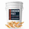 Wild Wolf USA Chicken Feet Bucket (5lbs.) - 225-235 - Natural Scent - Only Washed With Water - Bulk Value - Human-Grade and 100% Natural - Chew Treats - High in Protein, Glucosamine and Chondroitin