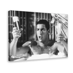 Billy Madison Movie Poster, Adam Sandler Bathroom, Funny Bathroom Wall Art, Black And White, Toilet Print, Restroom Decor