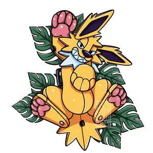Pool Toy Jolteon Regular or Shiny Vinyl Sticker