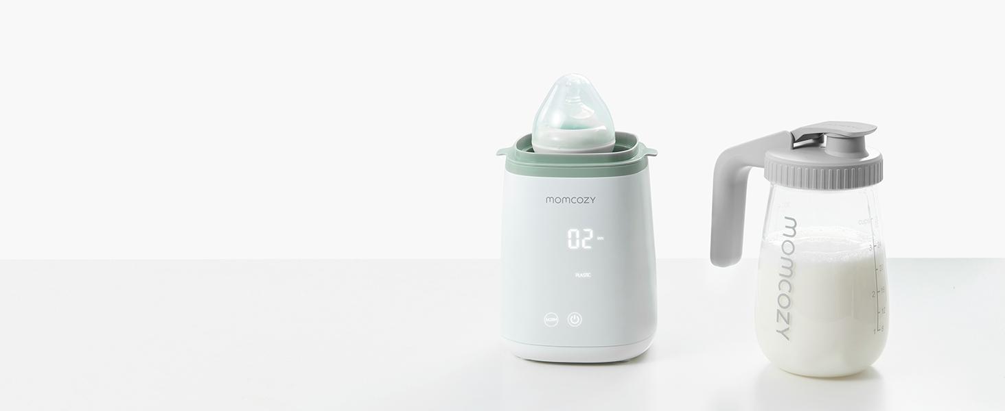 Momcozy Breast Milk Pitcher, Resistant to Heat and Cold Abrupt Temp Swings, No Leak Glass Breast Milk Fridge Storage Container With Wide Mouth, Fast Baby Formula Maker, Breastfeeding Essentials