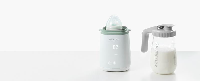 Momcozy Breast Milk Pitcher, Resistant to Heat and Cold Abrupt Temp Swings, No Leak Glass Breast Milk Fridge Storage Container With Wide Mouth, Fast Baby Formula Maker, Breastfeeding Essentials