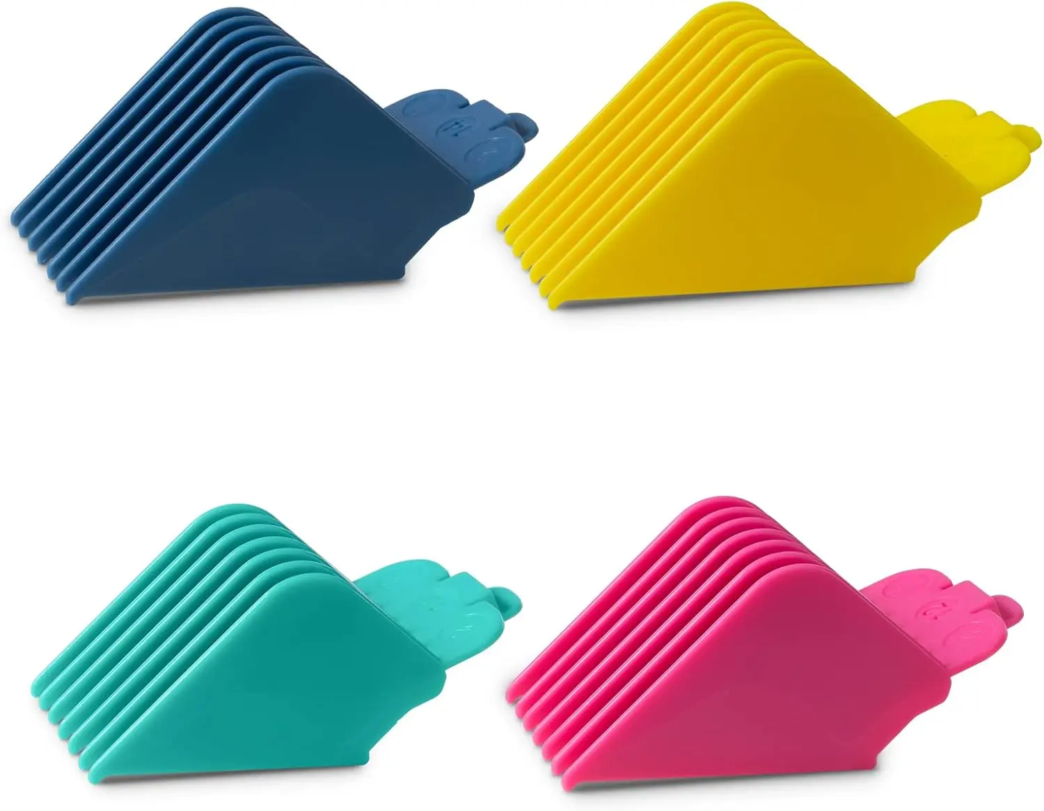 Clipper Guards 16 14 12 10 Compatible with Most Wahl Clippers, Color Coded Clipper Combs Replacement - 1.25", 1.5", 1.75" & 2" Barber Equipment Haircare