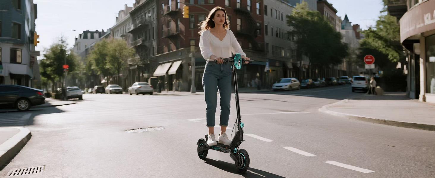 ScootHop G2/G2Pro Electric Scooter for Adults 800/1000W*2 Brushless Motor 10" Off-Road Tires 28/35MPH Range Foldable Commuter E-Scooter with LED Display Dual Braking System H Batteries New Year SpringStatements