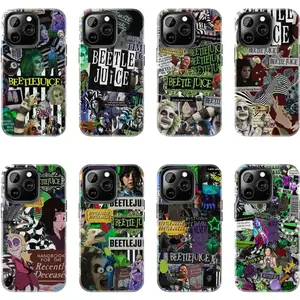 Beetlejuice No Feet Lydia Party Phone Case for iPhone 17/16/15/14/13/12/11 Plus Pro Promax Durable Protective Fan Art Cover Customizable Wireless Charging Compatible TGI