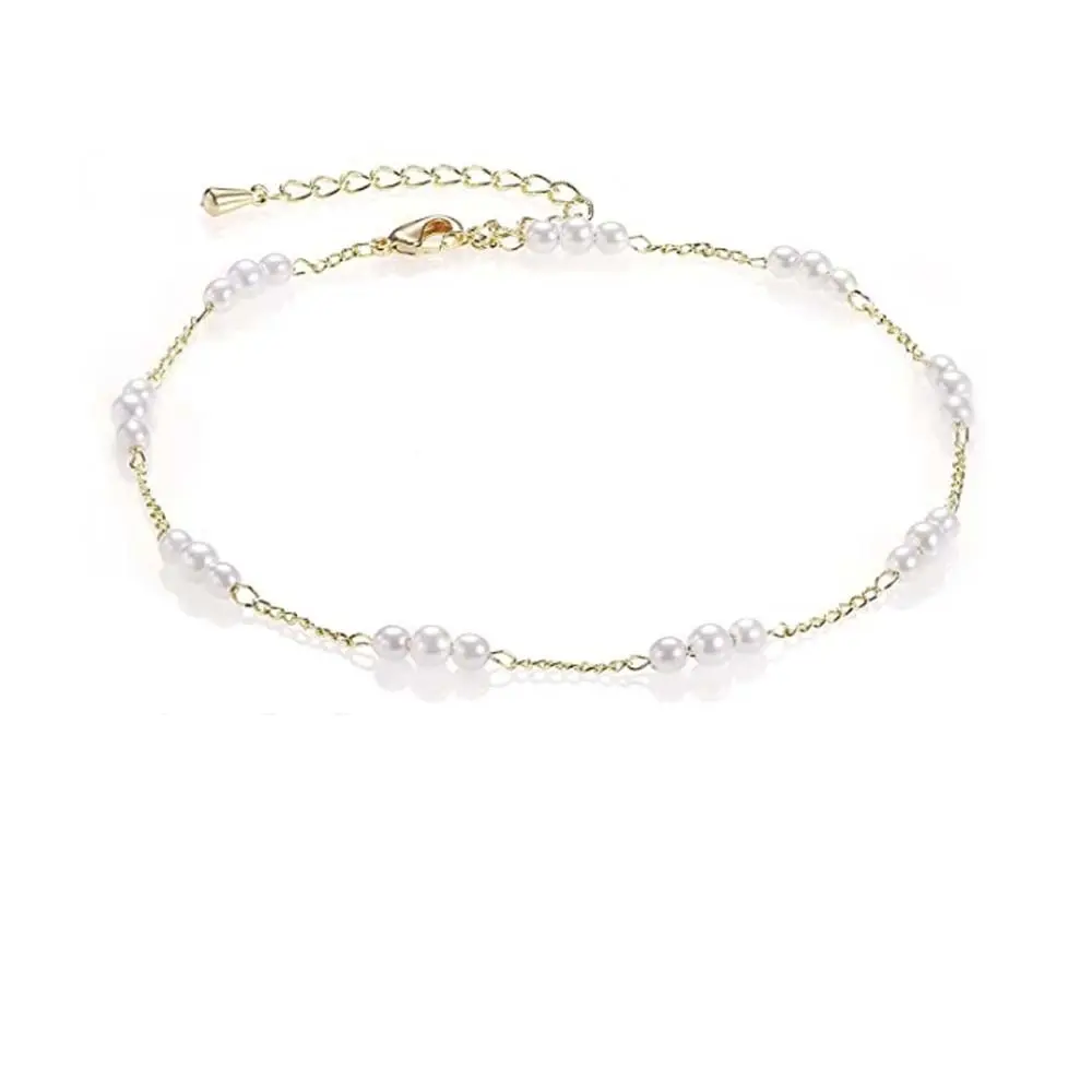 GOLD Pearl  Anklet