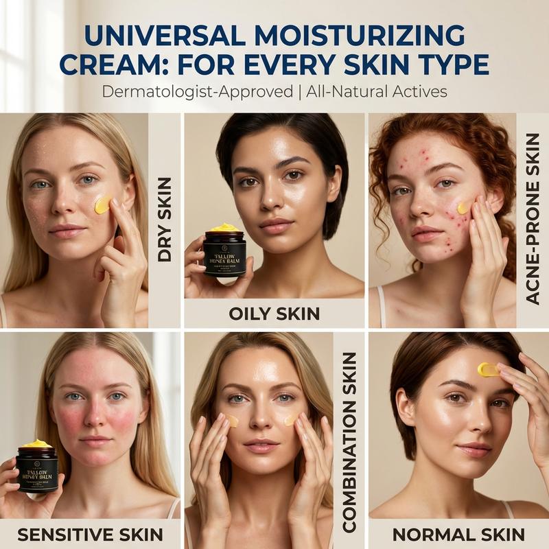 【2 PCS】 Beef Tallow for Skin, Beef Tallow for Face, Hydrating Tallow Balm with Raw Honey and Beeswax, Grass-Fed Beef Tallow & Raw Wild Honey Blend, Body & Face Moisturizer, Natural Formula, Light Scent 【2 PCS】 Beef Tallow for Skin, Beef Tallow for Face, Hydrating Tallow Balm with Raw Honey and Beeswax, Grass-Fed Beef Tallow & Raw Wild Honey Blend, Body & Face Moisturizer, Natural Formula, Light Scent