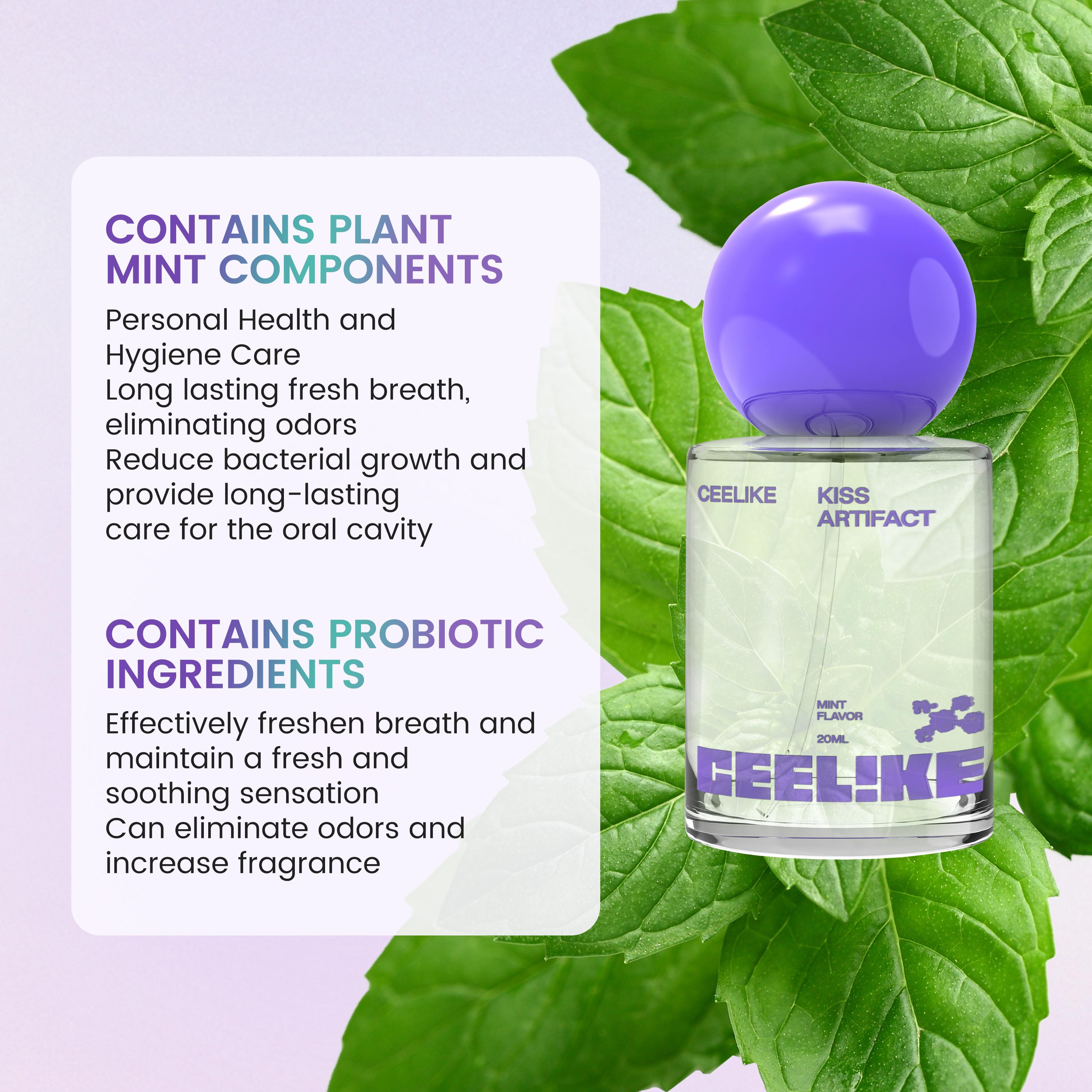 CEELIKE Probiotic Oral Spray 20ml - Fresh Breath & Oral Care, Sugar-Free, Portable, Long-Lasting Freshness #TikTokShopBlackFriday CEELIKE Probiotic Oral Spray 20ml - Fresh Breath & Oral Care, Sugar-Free, Portable, Long-Lasting Freshness #TikTokShopBlackFriday