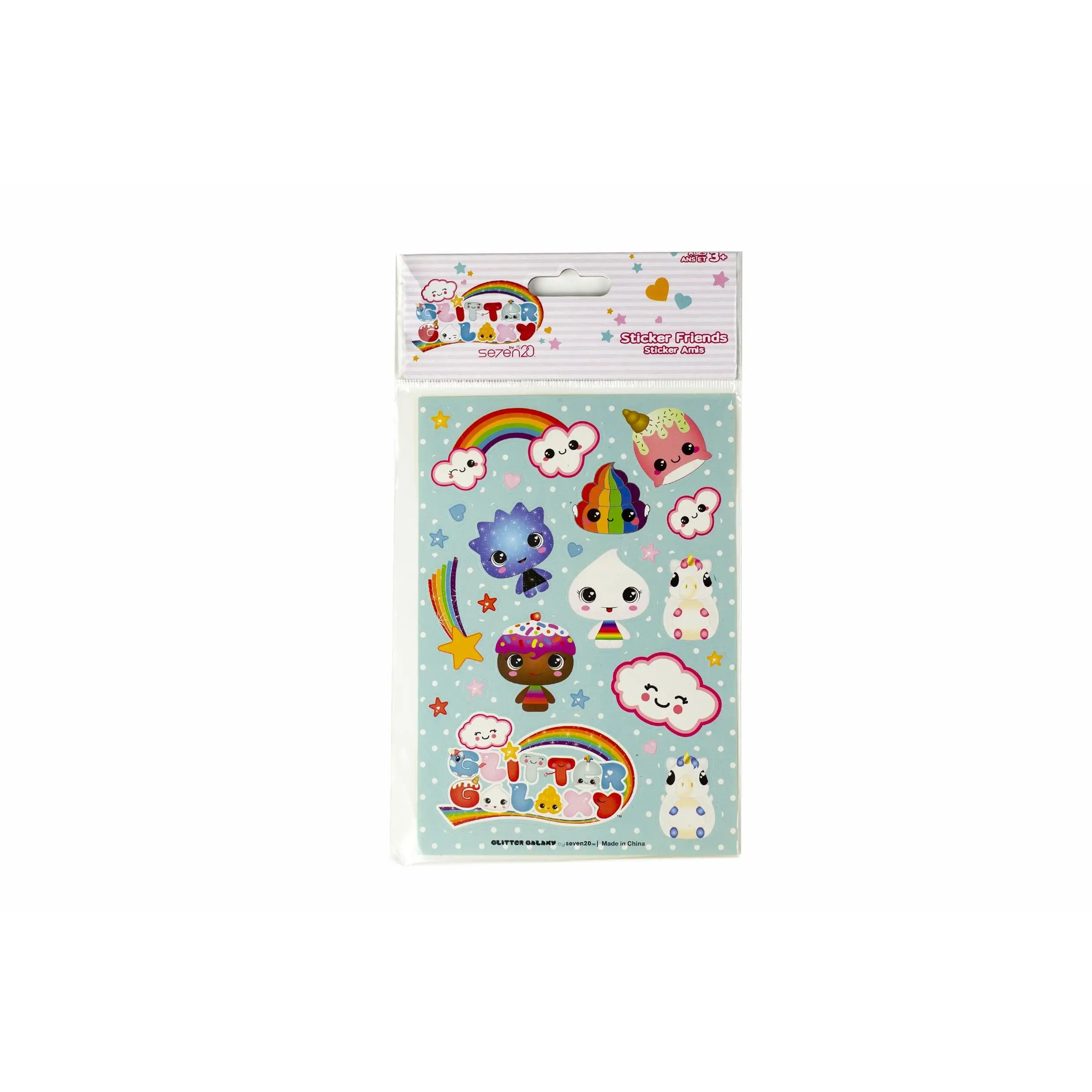 Magical Glitter Galaxy Sticker Friends Sheet - Wave 1, DIY Decorative Scrapbooking Stickers to Boost Creativity
