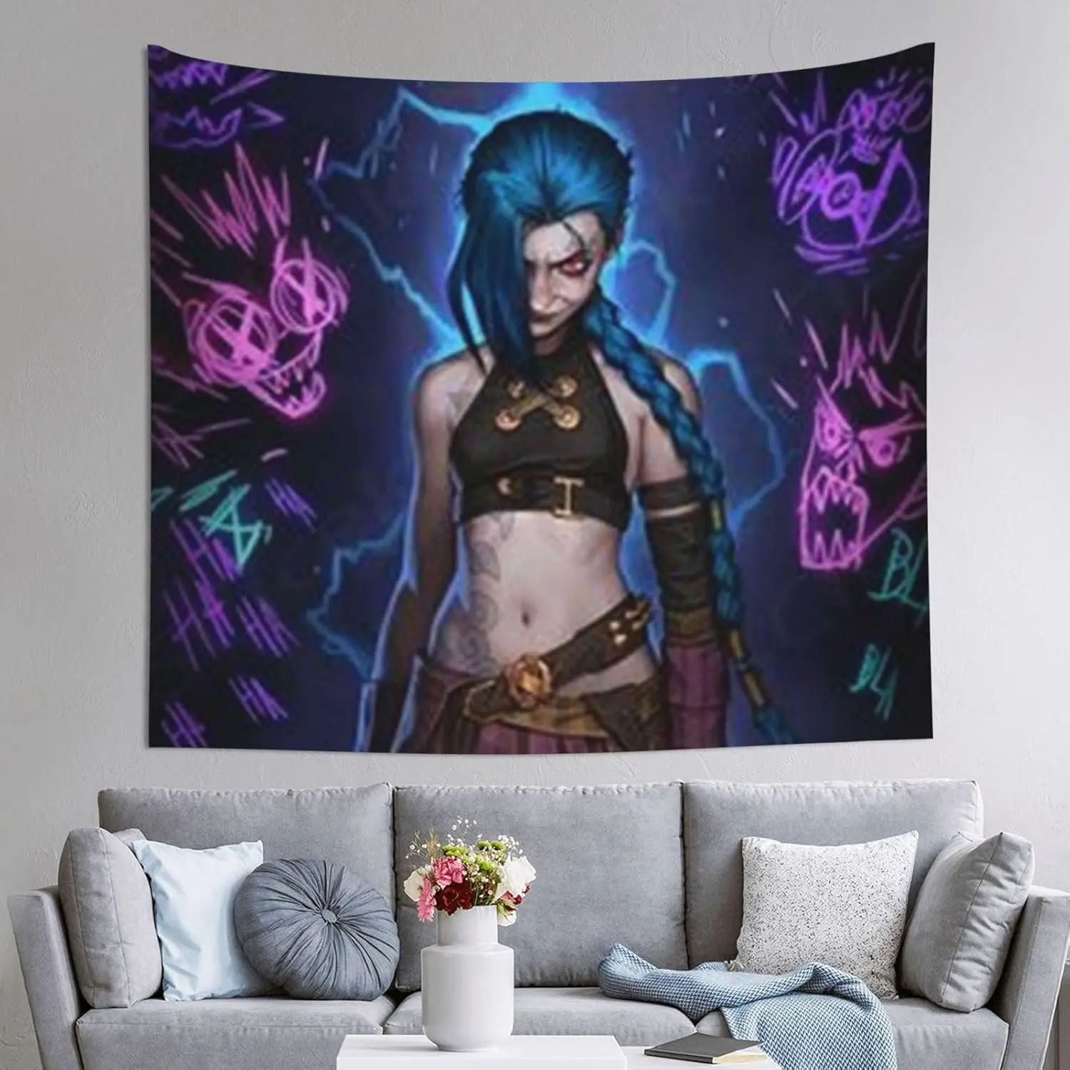 Arcane Jinx Light Durable Decorative Tapestry - Polyester Wall Hanging, Indoor Home Decoration for Living Room & Bedroom Bedside Background